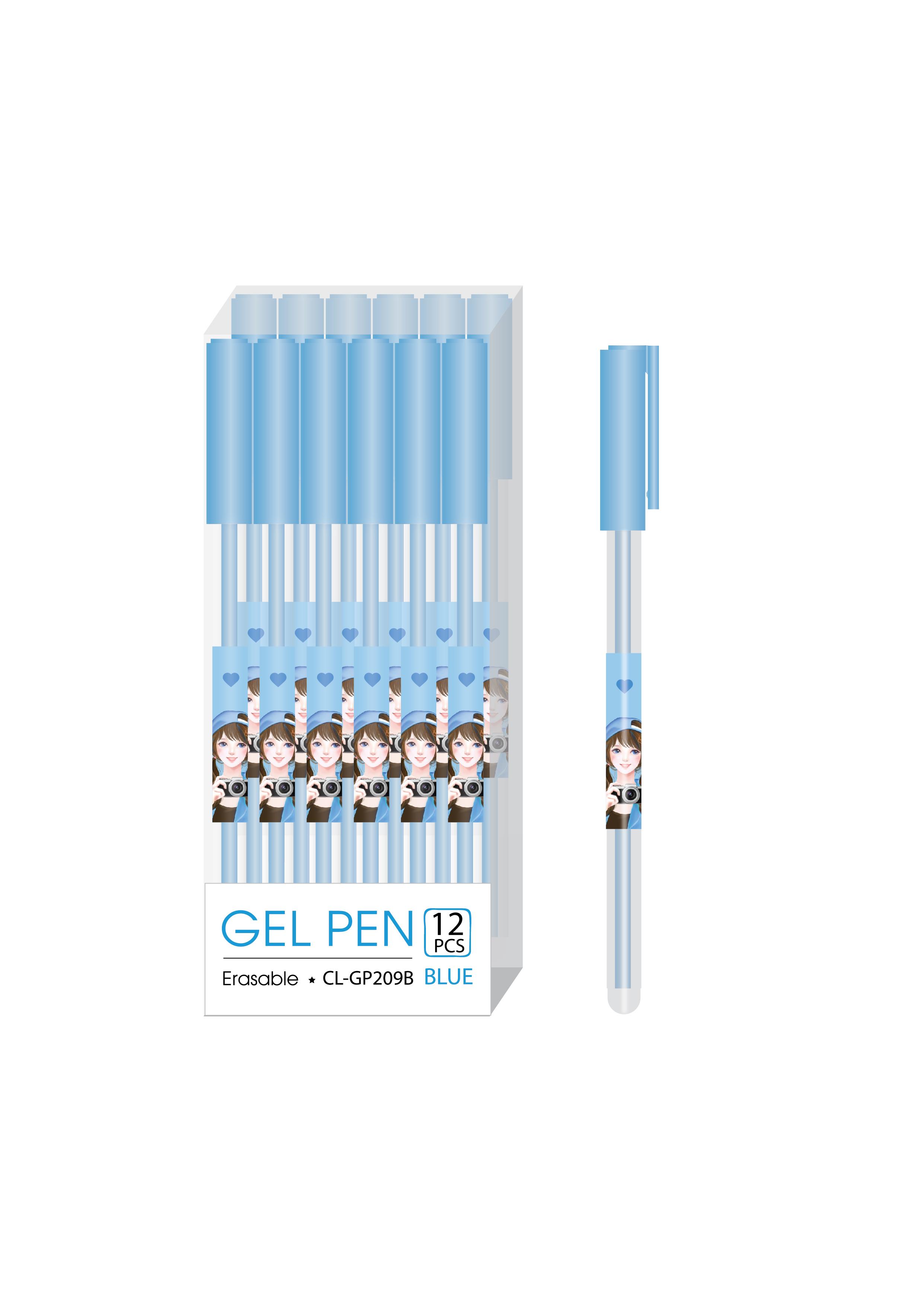 BÚT GEL 0,5MM GIRL TOWER MỰC XANH (CL-GP209B)