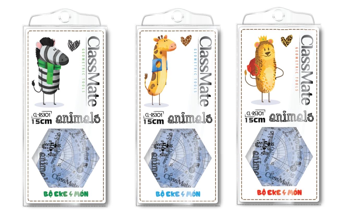 Bộ eke 4 món Animals (CL-RS301)