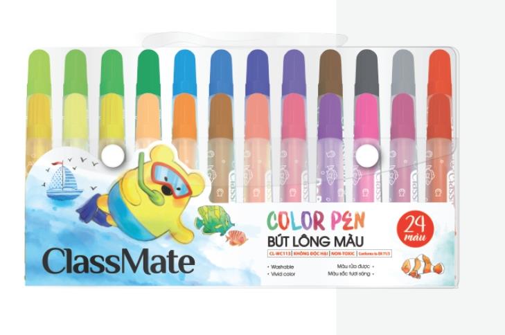 Túi bút lông màu(24 màu) (CL-WC113)