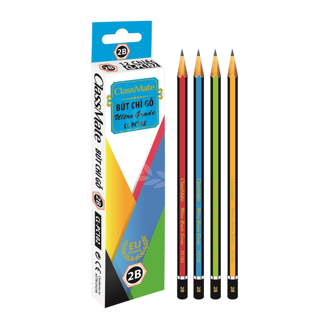 Bút chì gỗ 2B ( không tẩy) (CL-PC102)