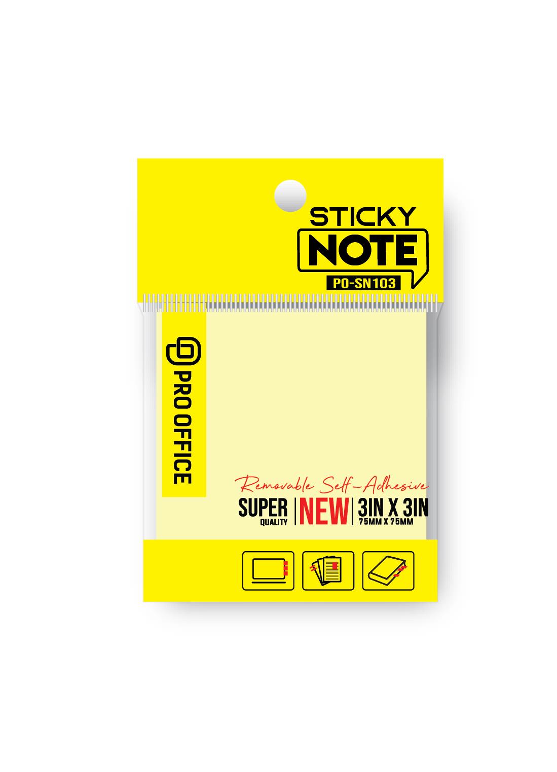 giấy note vàng 3x3IN (PO-SN103)