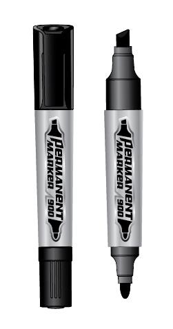   Bút lông dầu 2 đầu mực đen (PM900D)